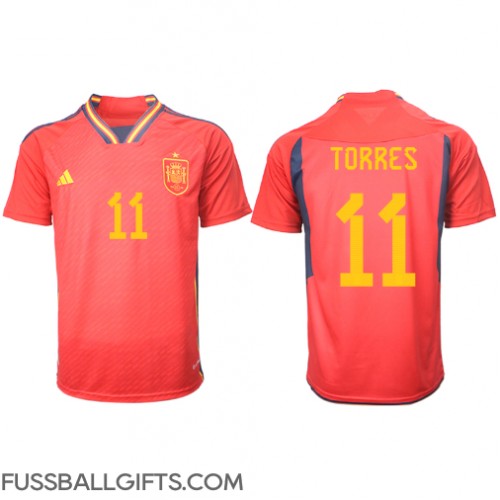 Spanien Ferran Torres #11 Fußballbekleidung Heimtrikot WM 2022 Kurzarm